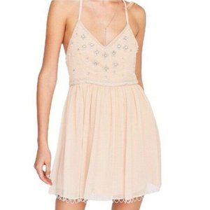 New Kimchi Blue Urban Outfitters Snow Queen Beaded Sleeveless Dress Size 0